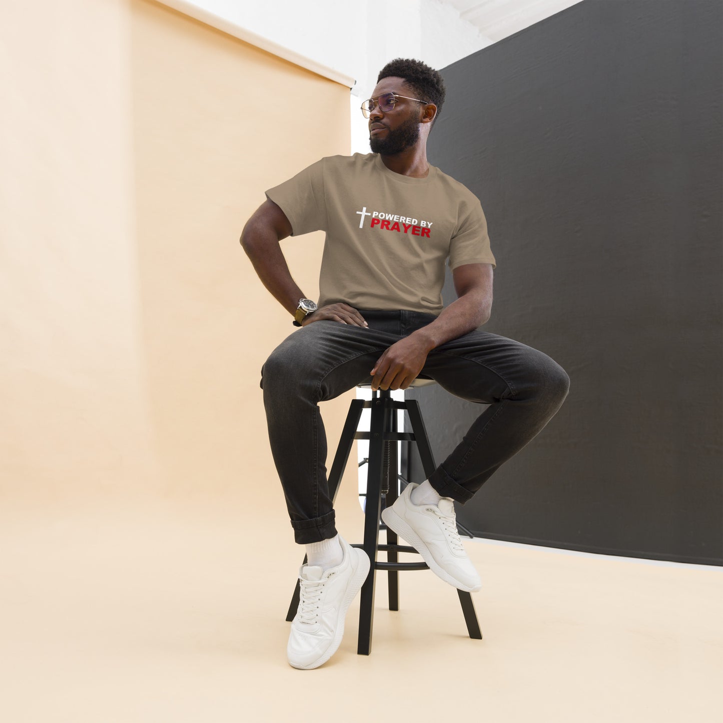 Powered by Prayer Men's classic tee