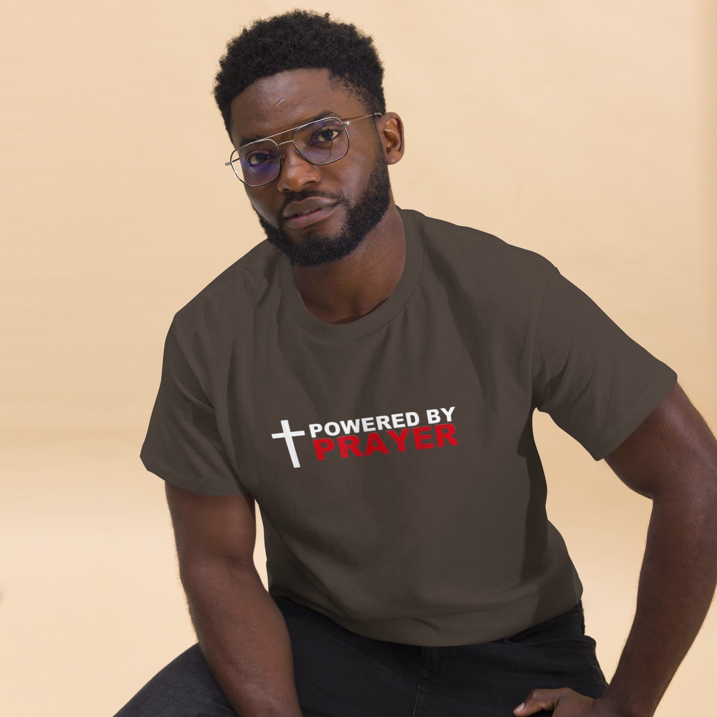 Powered by Prayer Men's classic tee