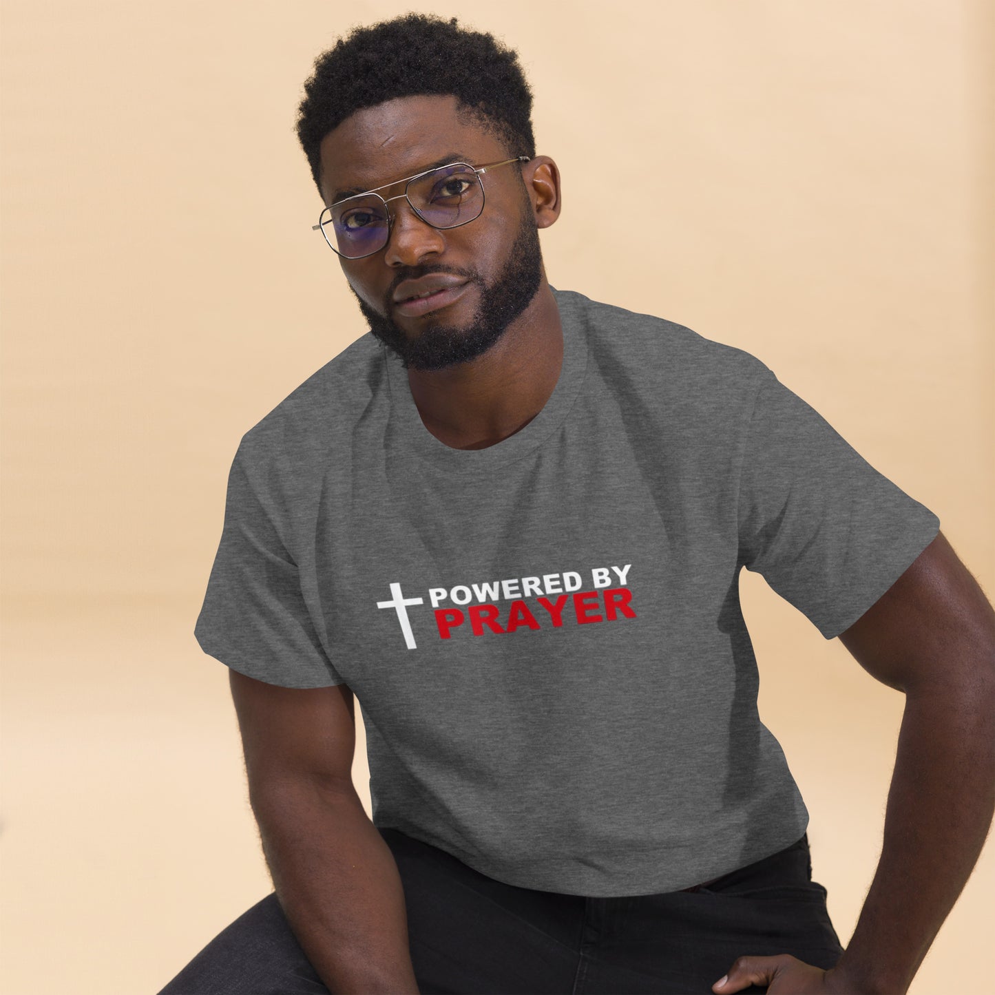 Powered by Prayer Men's classic tee