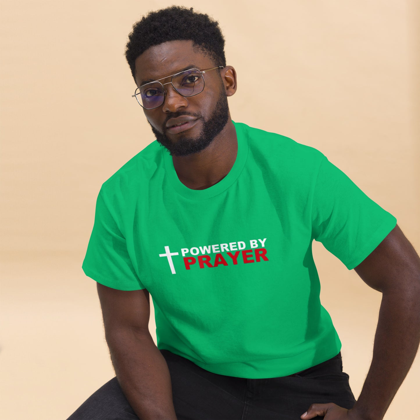 Powered by Prayer Men's classic tee