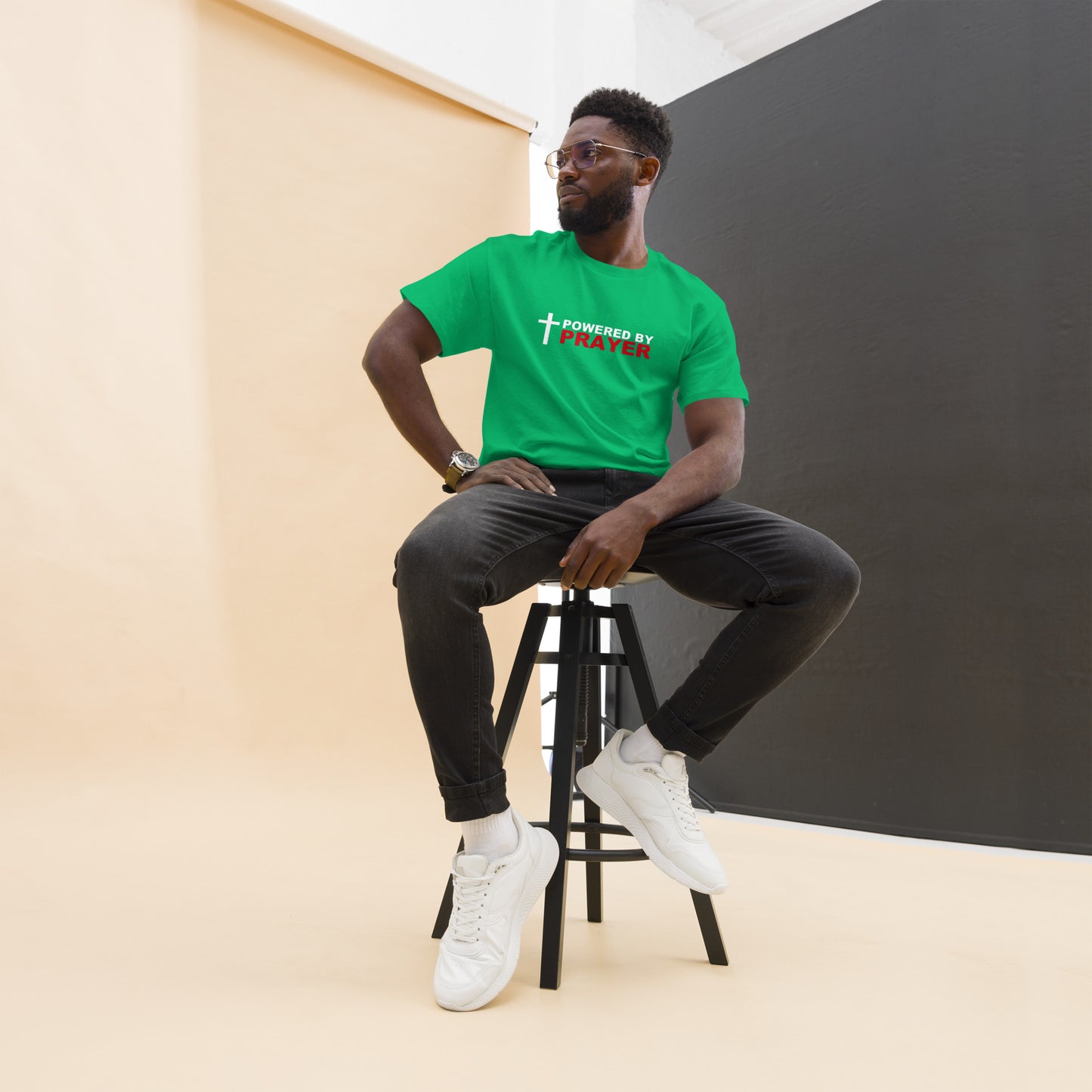 Powered by Prayer Men's classic tee