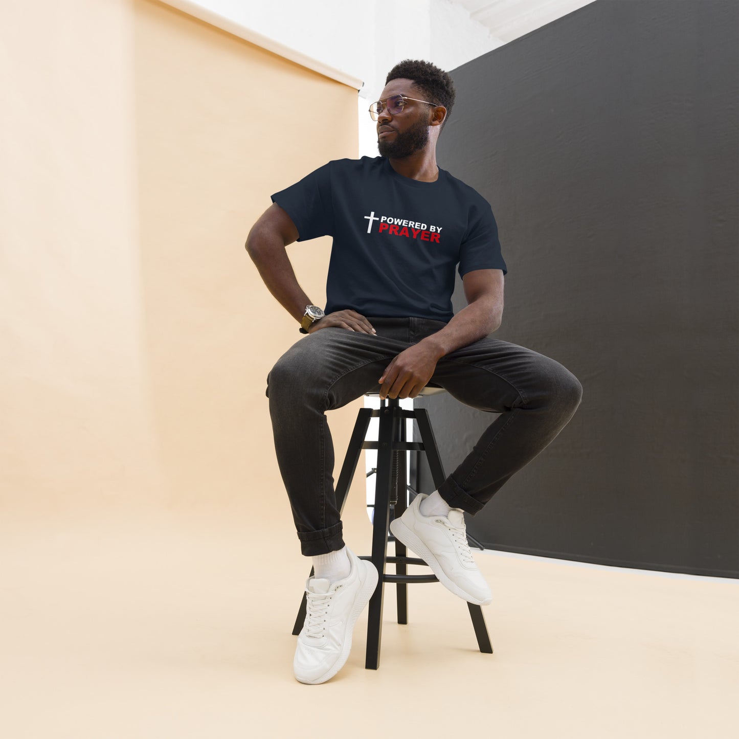 Powered by Prayer Men's classic tee