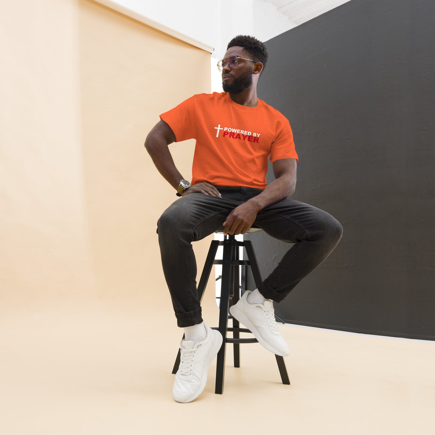 Powered by Prayer Men's classic tee