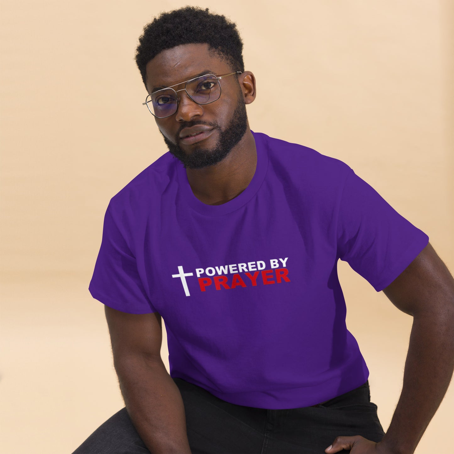 Powered by Prayer Men's classic tee