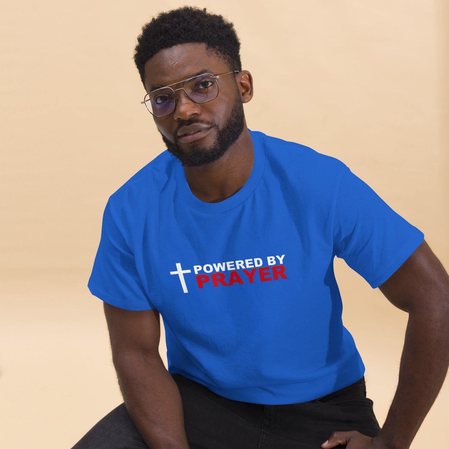 Powered by Prayer Men's classic tee