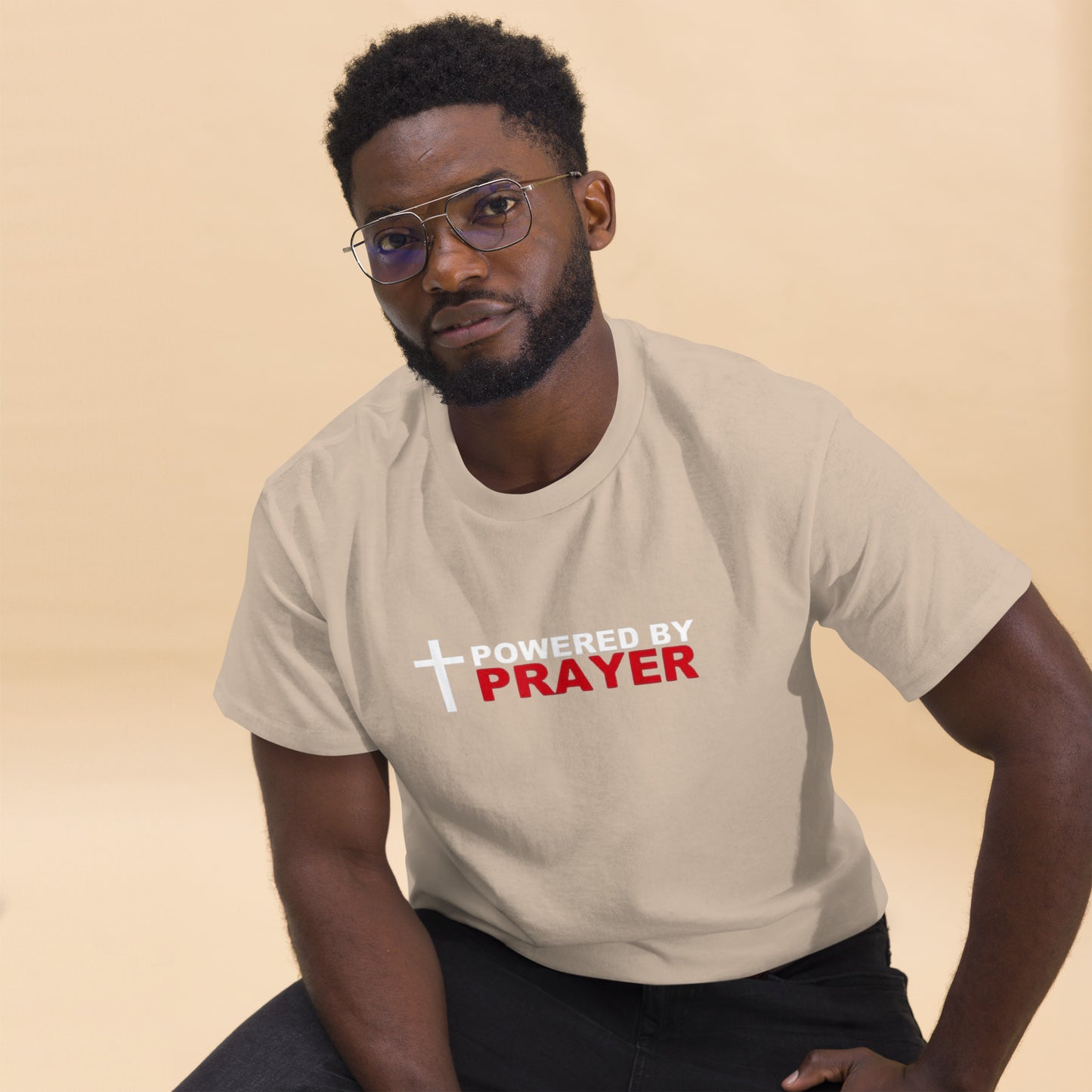 Powered by Prayer Men's classic tee
