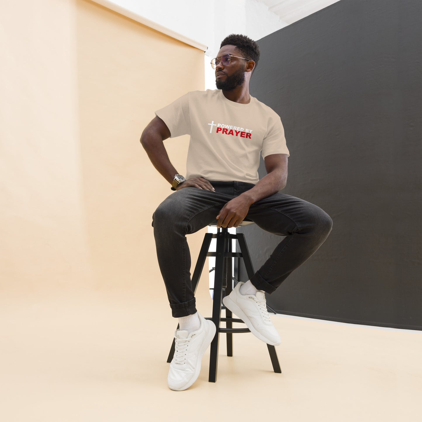 Powered by Prayer Men's classic tee