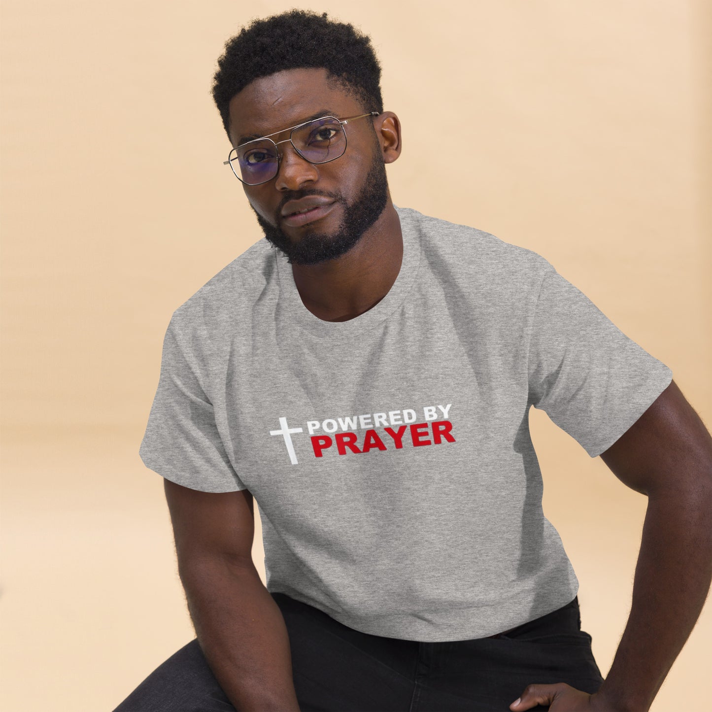 Powered by Prayer Men's classic tee