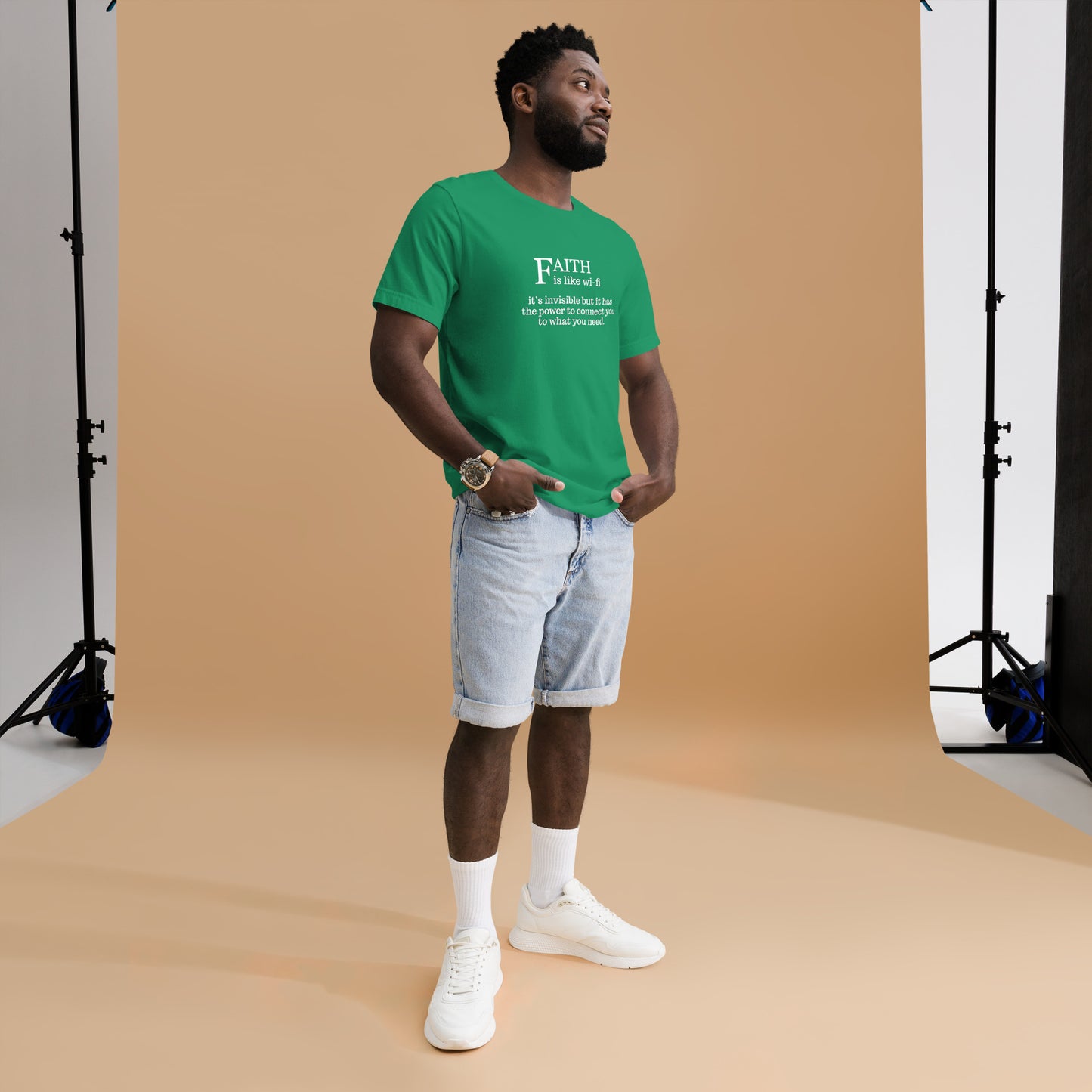 Faith Is Like WIFI Unisex T-Shirt - Stay Connected to Your Beliefs