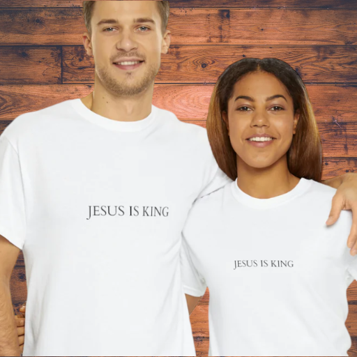 "Jesus is King" T-Shirt - Proclaim Your Faith in Style