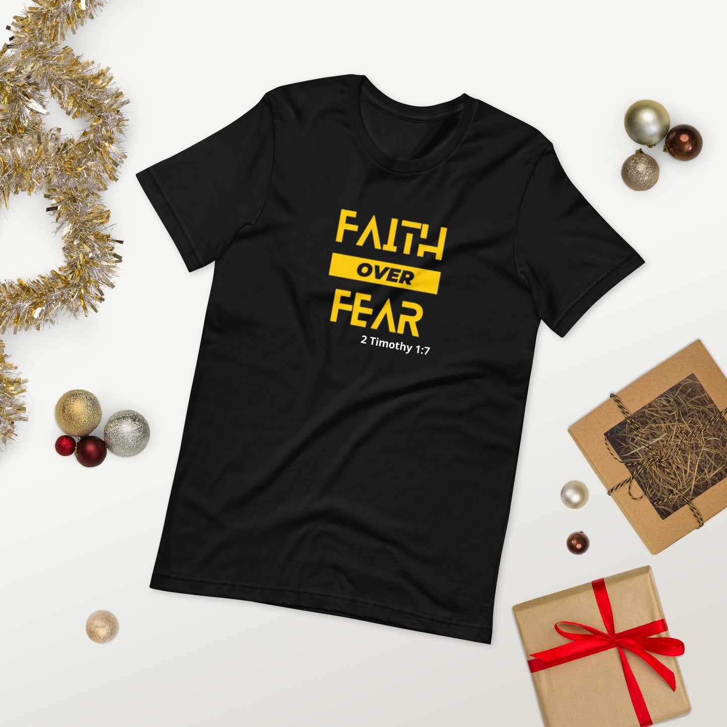 "Faith Over Fear" T-Shirt - Boldly Declare Your Trust in God