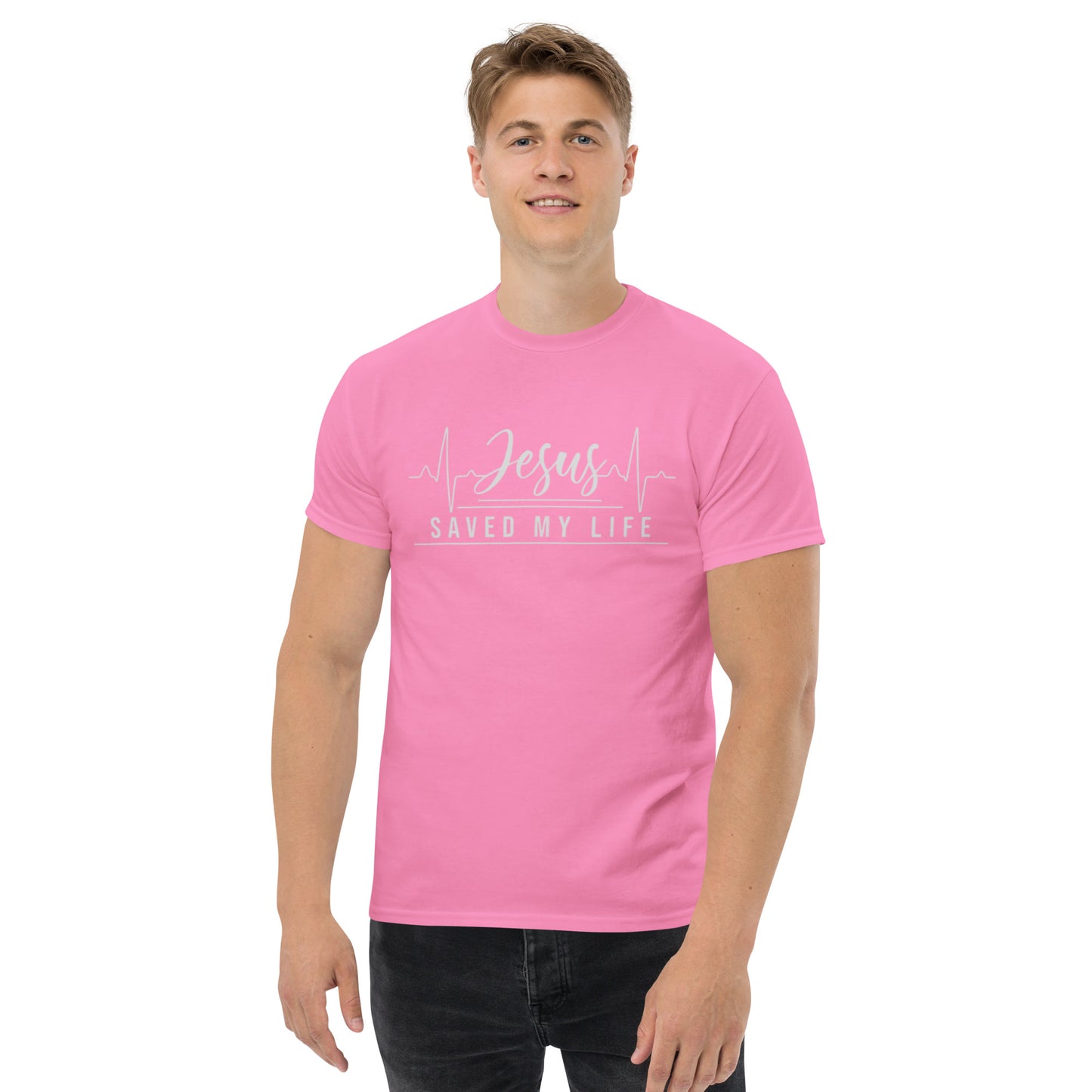 Jesus Saved My Life Men's classic tee