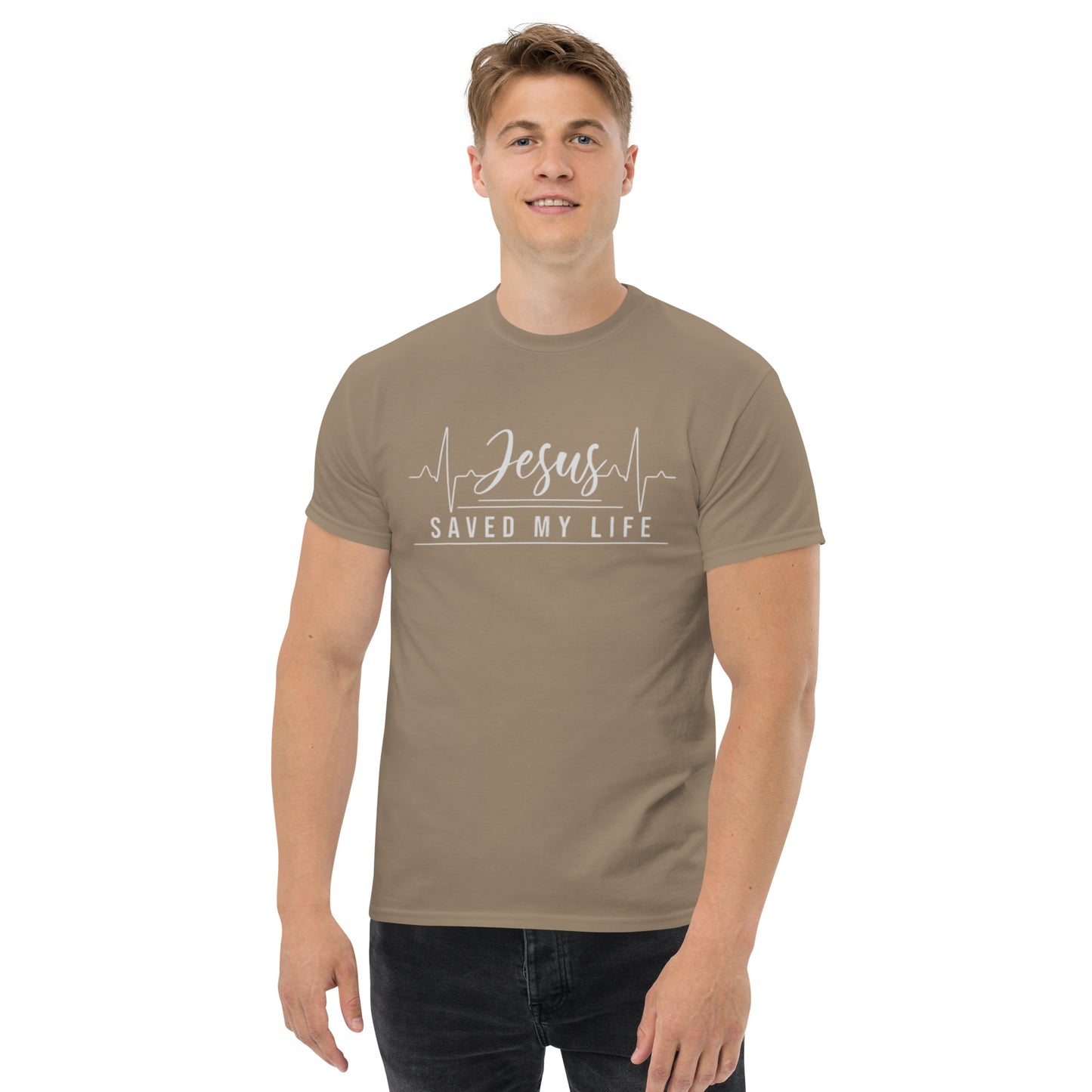 Jesus Saved My Life Men's classic tee