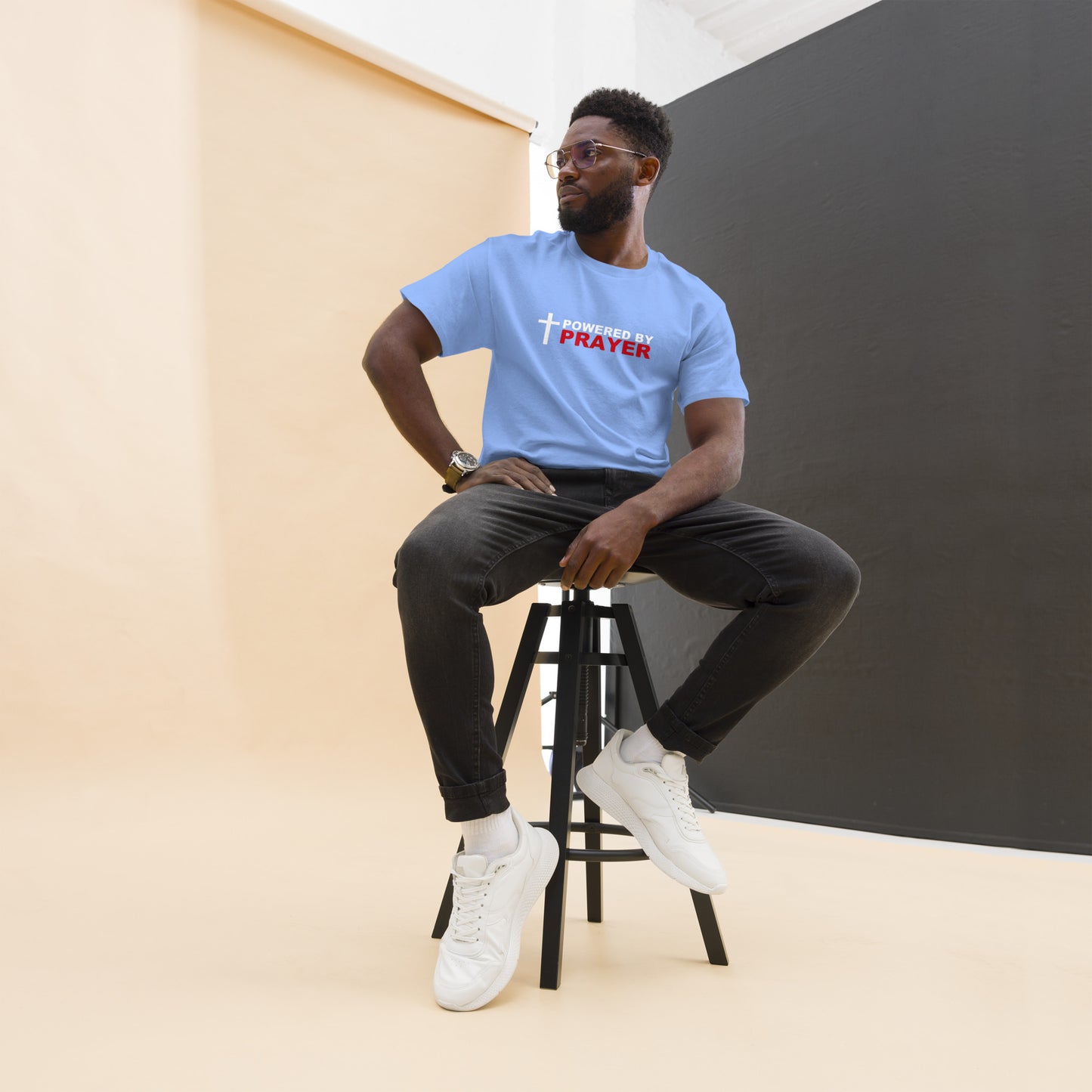 Powered by Prayer Men's classic tee