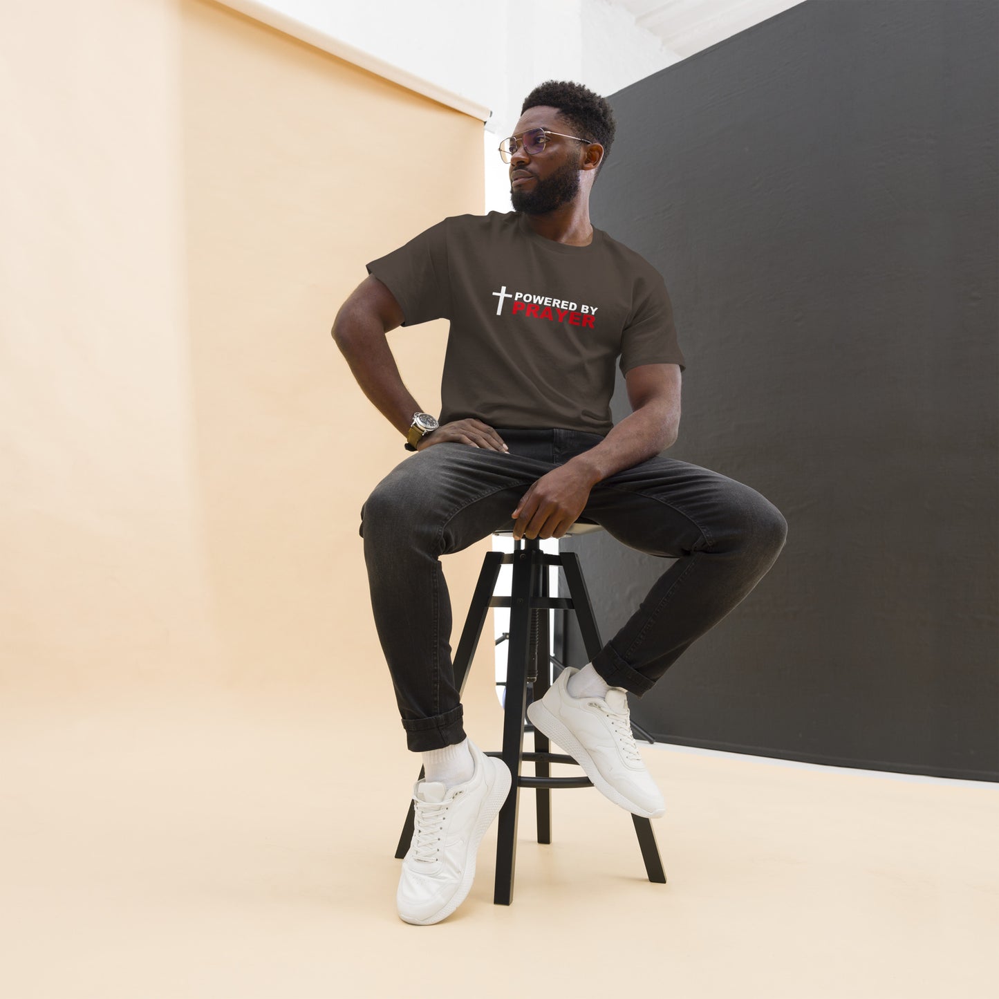 Powered by Prayer Men's classic tee