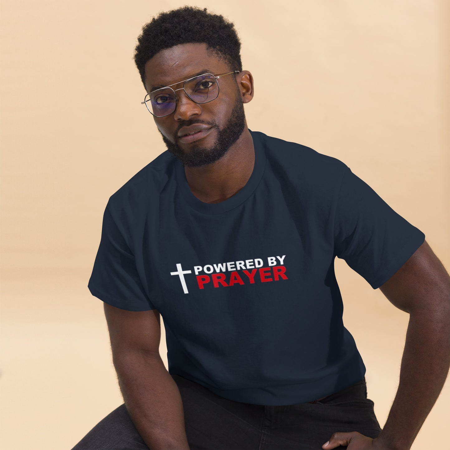 Powered by Prayer Men's classic tee