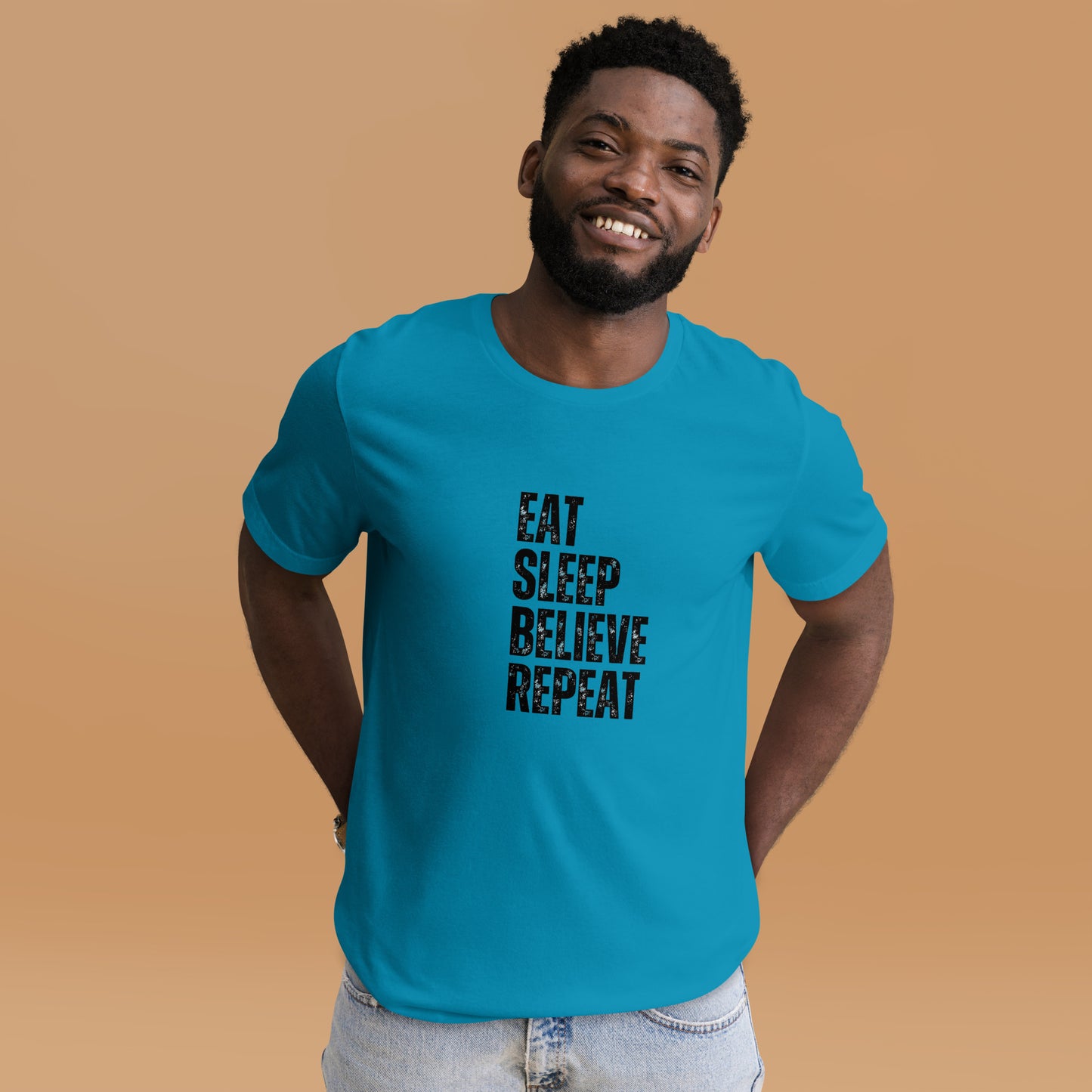 Eat Sleep Believe Repeat Unisex t-shirt